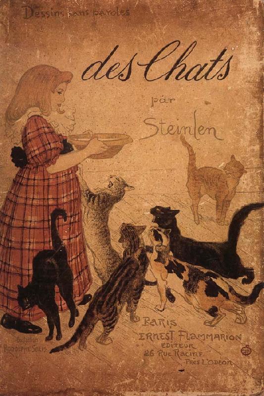 theophile-alexandre steinlen Des Chats china oil painting image